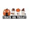 Glitzhome® 12"L Halloween Wooden TRICK OR TREAT Pumpkin & Ghosts Table Decor